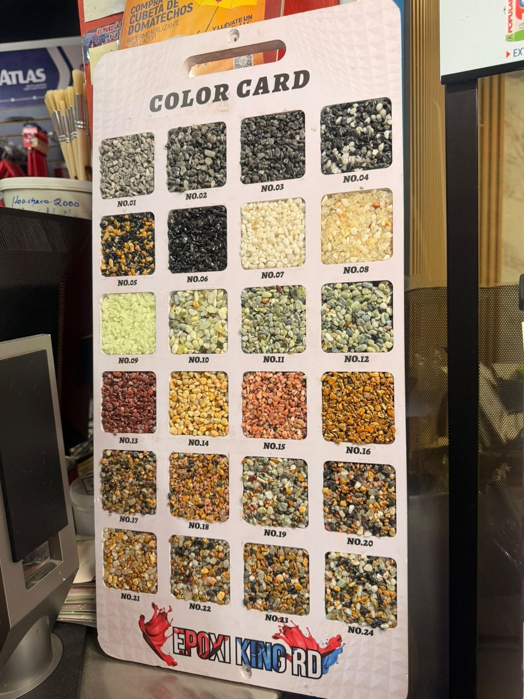 Carta de colores de piso epóxico